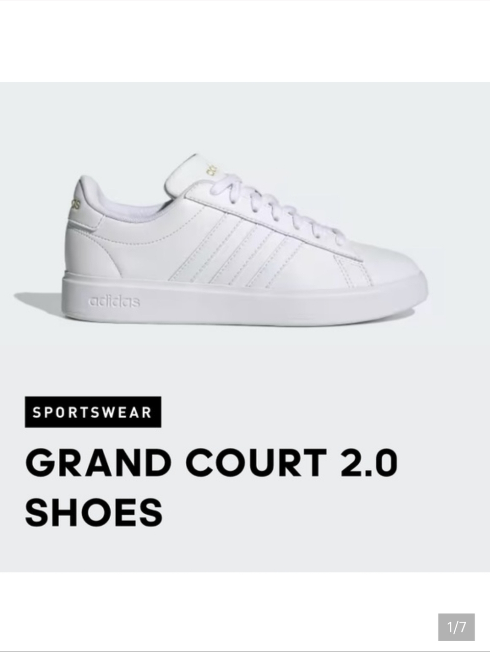 Adidas Grand Court 2.0 Shoes - Picture 2 of 3